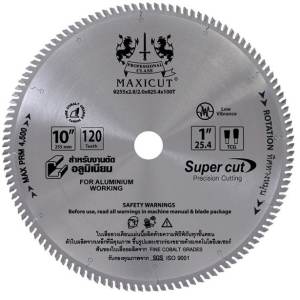 SMILE SHOPPING ใบเลื่อยวงเดือน10”x120T MAXICUT (TCGอลูมิเนียม)