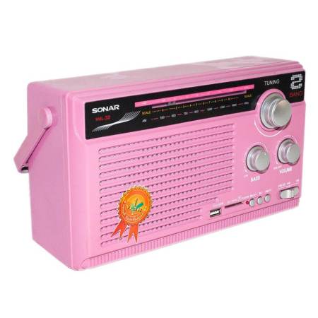 Sonar เครื่องเล่น วิทยุ รุ่น HHL-32 (Pink)