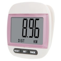 SP เครื่องนับก้าวการเดินและวัดแคลอรี่ระบบดิจิตอล Pedometer (สีชมพู) 