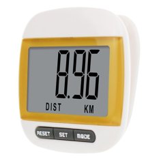 SP เครื่องนับก้าวการเดินและวัดแคลอรี่ระบบดิจิตอล Pedometer (สีเหลือง)