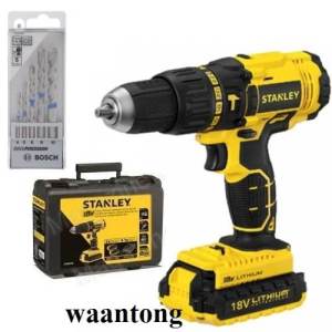 STANLEY สว่านกระแทกไร้สาย แบตลิเที่ยม18V รุ่น SCH20C2K