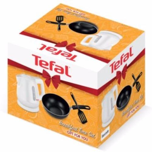 TEFAL ชุดกาต้มน้ำไฟฟ้า 0.8L + กระทะก้นลึก 16 cm + ตะหลิวกรอง รุ่น Breakfast Time Set TEFAL ชุดกาต้มน้ำไฟฟ้า 0.8L + กระทะก้นลึก 16 cm + ตะหลิวกรอง รุ่น Breakfast Time Set