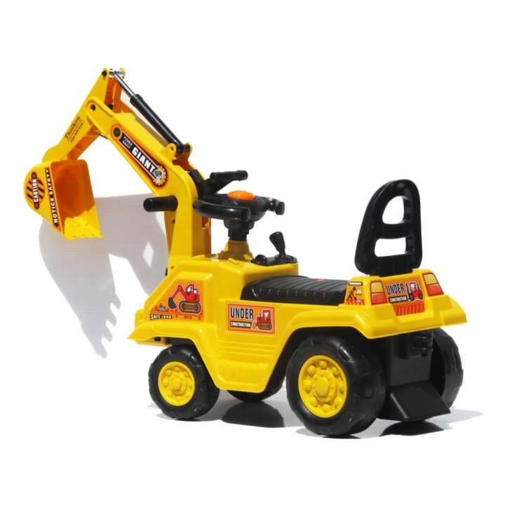 Thaiken ขาไถ รถแม็คโคร เด็ก (สีเหลือง) 1138