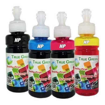 True Green inkjet refill 100ml. HP all model : B/C/M/Y ( ชุด 4 ขวด ) True Green inkjet refill 100ml. HP all model : B/C/M/Y ( ชุด 4 ขวด )