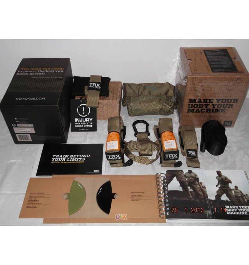TRX FORCE Kit + Push up Stand สร้างซิกแพก สร้างกล้ามเนื้อ Full Set รุ่น Force Tactical พร้อมที่ค้ำวิดพื้น