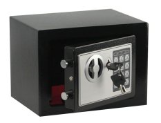 ตู้เซฟระบบสองระบบ ใช้ได้ทั้งกุญแจและดิจิตอล ขนาด 23x18x18cm (สีดำ)