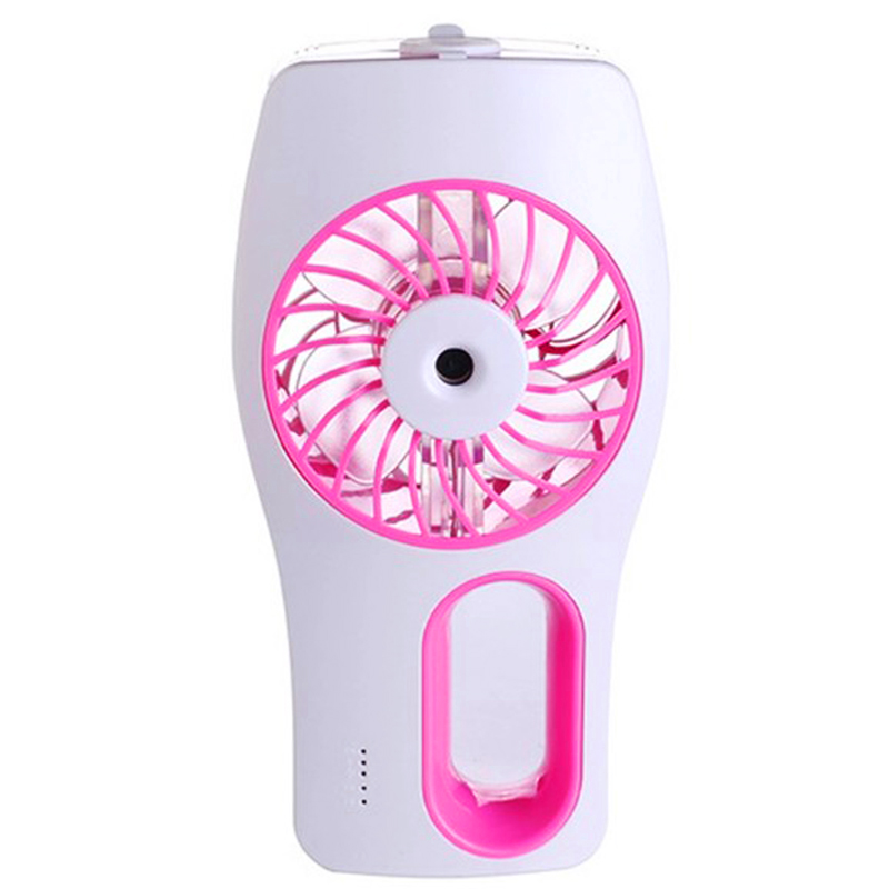 Water Supply Beauty Replenishment Fan พัดลมไอน้ำแฟชั่นแบบพกพา (สีชมพู)
