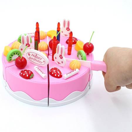 Worktoys ชุดหั่นขนมเค้ก และตกแต่งเค้ก 75 ชิ้น (DIY Fruit Cake)