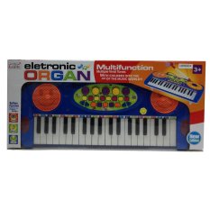 Worktoys Electronic Organ คีย์บอร์ด ออร์แกน พร้อมไมโครโฟน (สีน้ำเงิน)