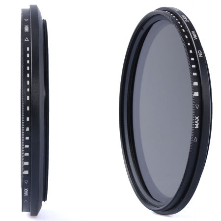 XCSource ฟิลเตอร์ 62mm Slim Fader Variable ND Filter Adjustable ND2 to ND400 for DSLR Lens