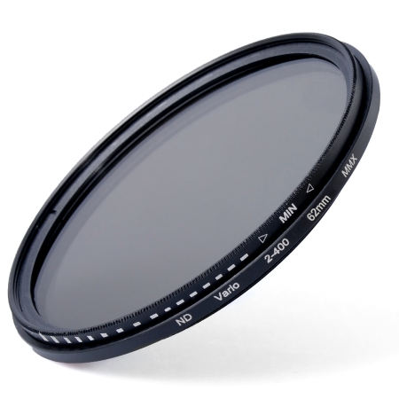 XCSource ฟิลเตอร์ 62mm Slim Fader Variable ND Filter Adjustable ND2 to ND400 for DSLR Lens