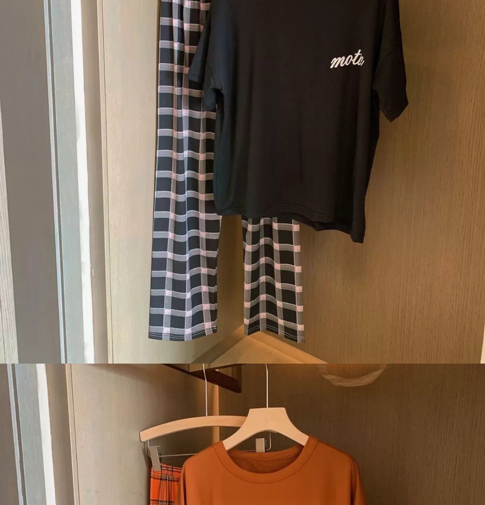 ภาพที่ให้รายละเอียดเกี่ยวกับ 【freesize】【เสื้อ+กางเกง】เชุดแฟชั่นาข่ายทะเลสีแดงชุดสองชิ้นในช่วงฤดูร้อนปี 5066 ผู้หญิงใหม่เกาหลี แนะนำให้ซื้อ