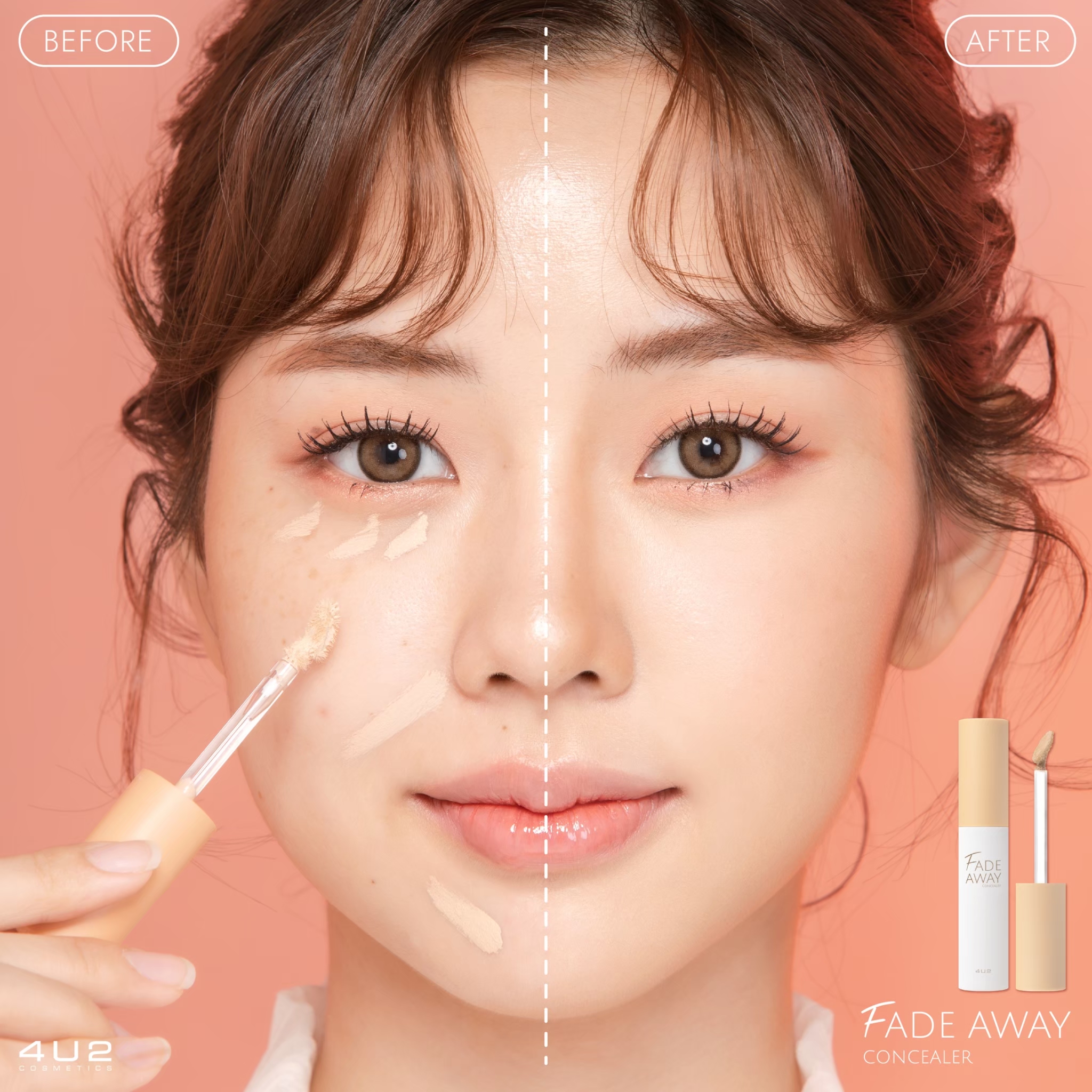 รูปภาพรายละเอียดของ 4U2 FADE AWAY CONCEALER VER.2 คอนซีลเลอร์เนื้อครีม