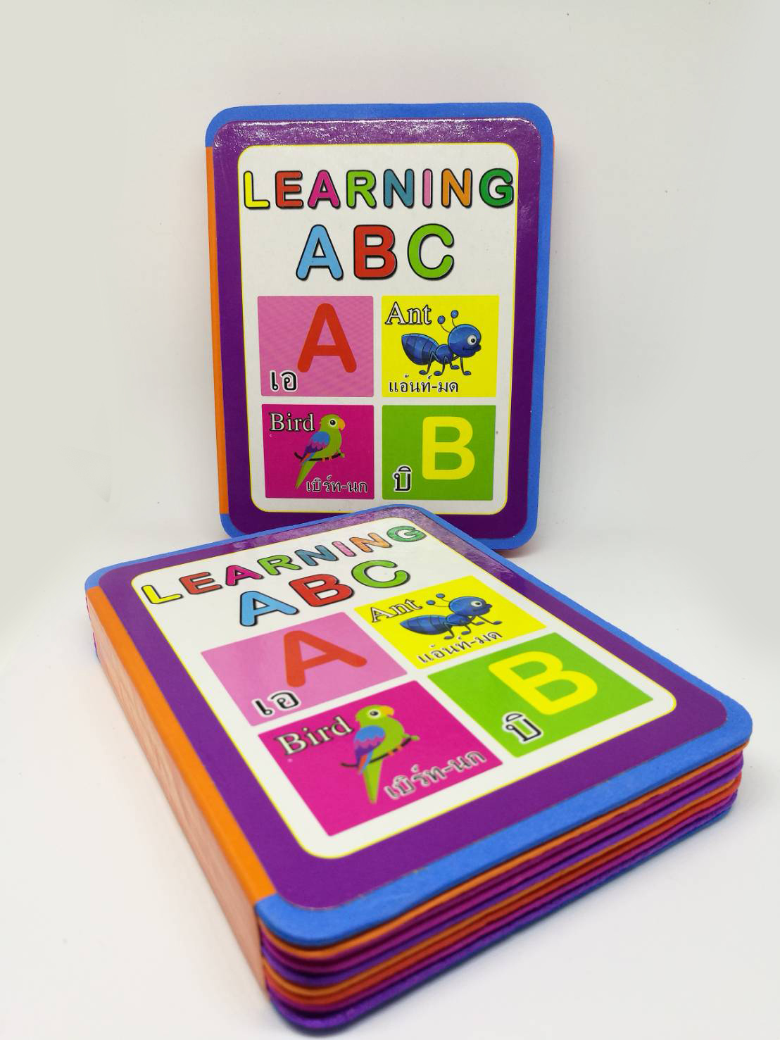 ภาพประกอบของ (แพ็ค 2 เล่ม) หนังสือหัดอ่านเด็ก เสริมทักษะ พยัญชนะไทย กขค + หนังสือฝึกภาษาอังกฤษ Learning ABC (ขนาด 10x14 cm.)