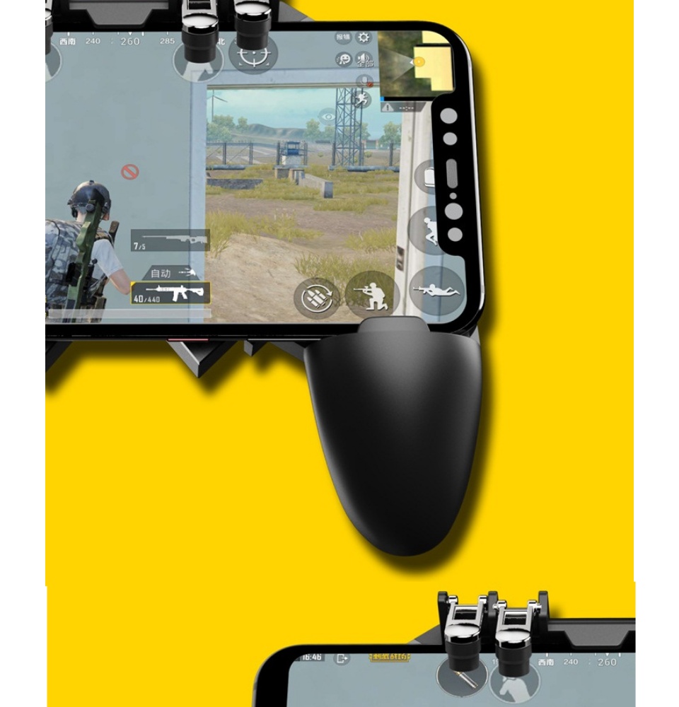 รายละเอียดเพิ่มเติมเกี่ยวกับ AK66 Gamepad ด้ามจับ PUBG พร้อมปุ่มยิง PUBG / Free Fire จอยเกม จอยเกมส์ จอยเกมส์มือถือ จอยเกมส์ pubg ฟีฟาย Mobile GAMEPAD Mobile Joystick Game Controller Gamepad Trigger