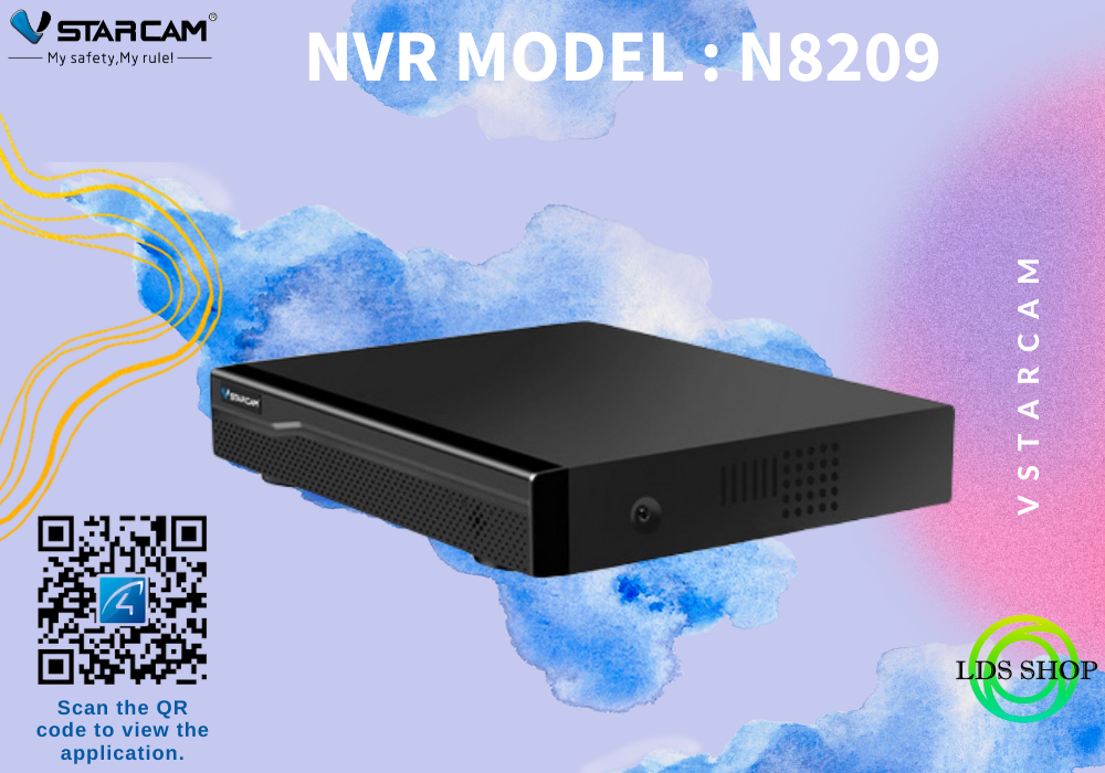 มุมมองเพิ่มเติมเกี่ยวกับ VStarcam กล่องบันทึกกล่อง IP Camera Eye4 NVR  N8209 9CH LDS-SHOP