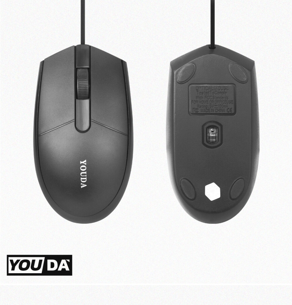 เกี่ยวกับสินค้า YOUDA Optical USB Mouse 1000 DPI L-301 (เมาส์) Wired Mouse Computer mouse