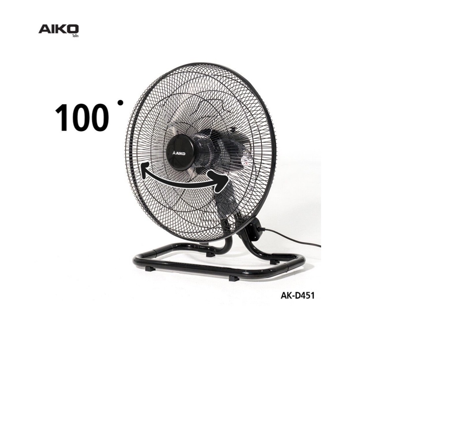 ข้อมูลเกี่ยวกับ AIKO พัดลมตั้งพื้น พัดลมอุตสาหกรรม พัดลม 18 นิ้ว ปรับส่ายได้ Indal fan  รุ่น AK-D451 (💯รับประกัน 3 ปีจากผู้ผลิต)