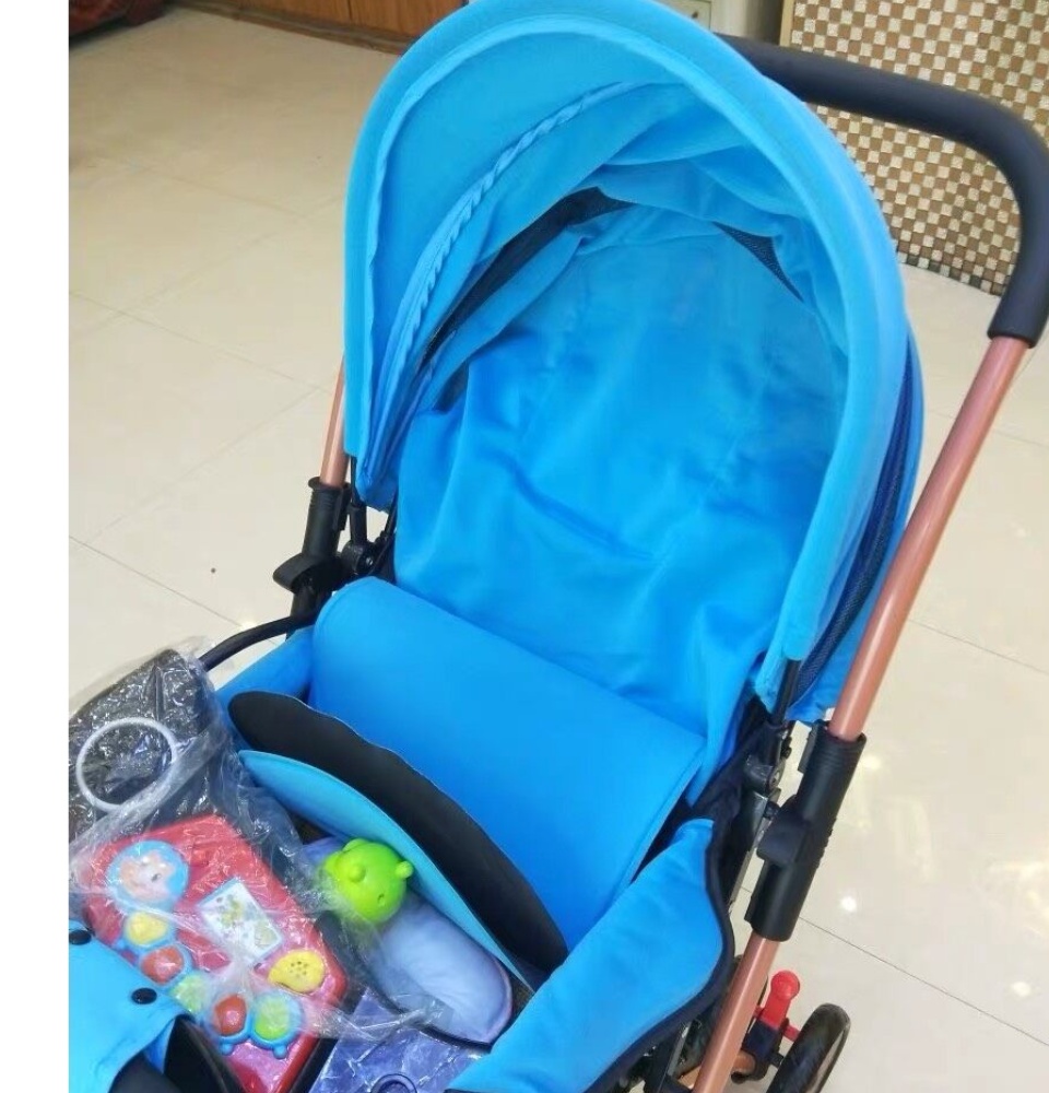 รายละเอียดเพิ่มเติมเกี่ยวกับ ซื้อ 1 แถม 5 รถเข็นเด็ก Baby Stroller เข็นหน้า-หลังได้ ปรับได้ 3 ระดับ(นั่ง/เอน/นอน) เข็นหน้า-หลังได้ New baby stroller