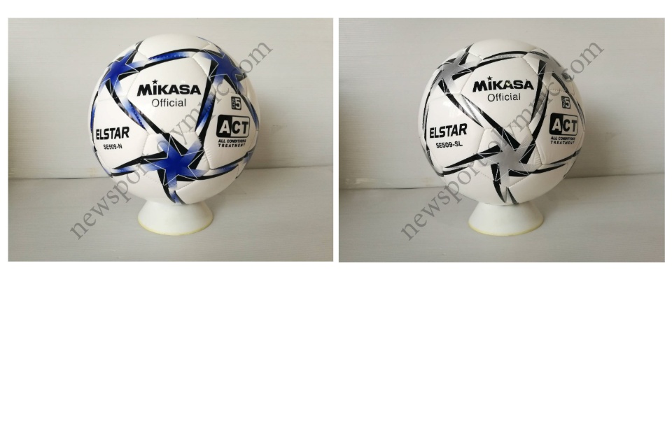 ภาพที่ให้รายละเอียดเกี่ยวกับ ฟุตบอลหนังเย็บ MIKASA รุ่น SE509