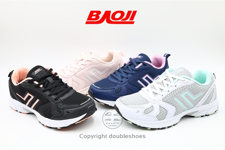 ข้อมูลเพิ่มเติมของ BAOJI ของแท้ 100% รองเท้าผ้าใบผู้หญิง รองเท้าวิ่ง  รุ่น BJW628 (ดำ/ กรม/ ชมพู) ไซส์ 37-41
