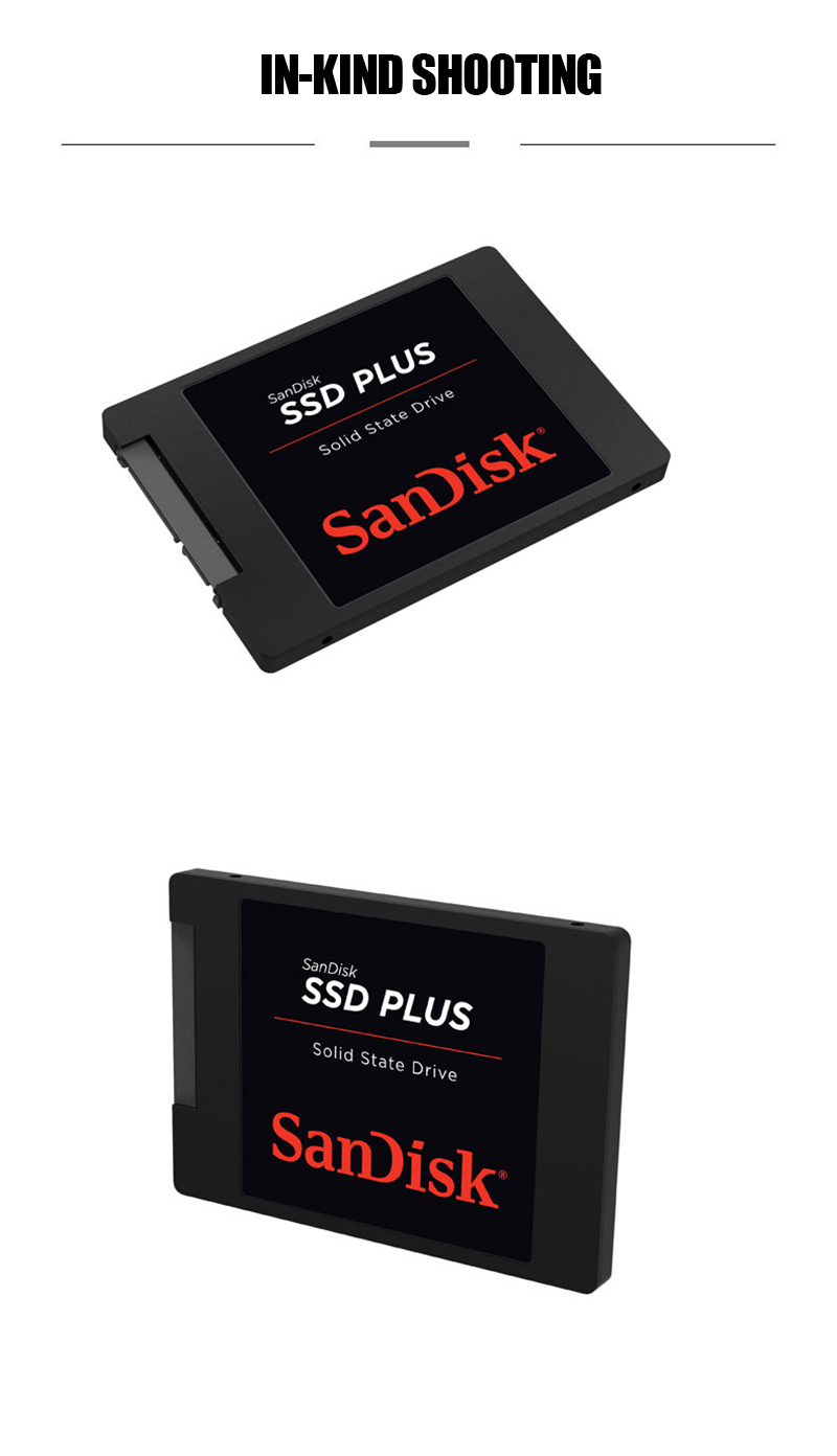 ข้อมูลเกี่ยวกับ 【บางกอกสปอต】SanDisk SSD PLUS 3D NAND 2.5" SATA Solid State Drive Max. 560MB/s ((120G/240G/480G/960G) เหมาะสำหรับโน๊ตบุ๊คและเดสก์ท็อป1-3 วัน รับประกัน 3 ปี