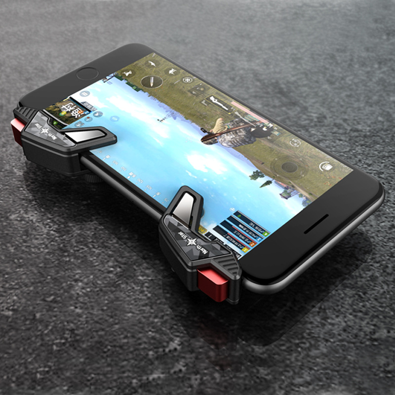 มุมมองเพิ่มเติมของสินค้า S8 จอย PUBG ใหม่ล่าสุด (ของแท้ 100% Original) จอย PUBG / Free Fire / call of duty ดาวเหนือ North Star (1คู่) จอยราชากินไก่ จอยเกม จอยเกมส์ จอยเกมส์มือถือ จอยเกมส์ ฟีฟาย Mobile Joystick gamepad ปุ่มยิง shooting tap mobile ปุ่มช่วยยิง pubg