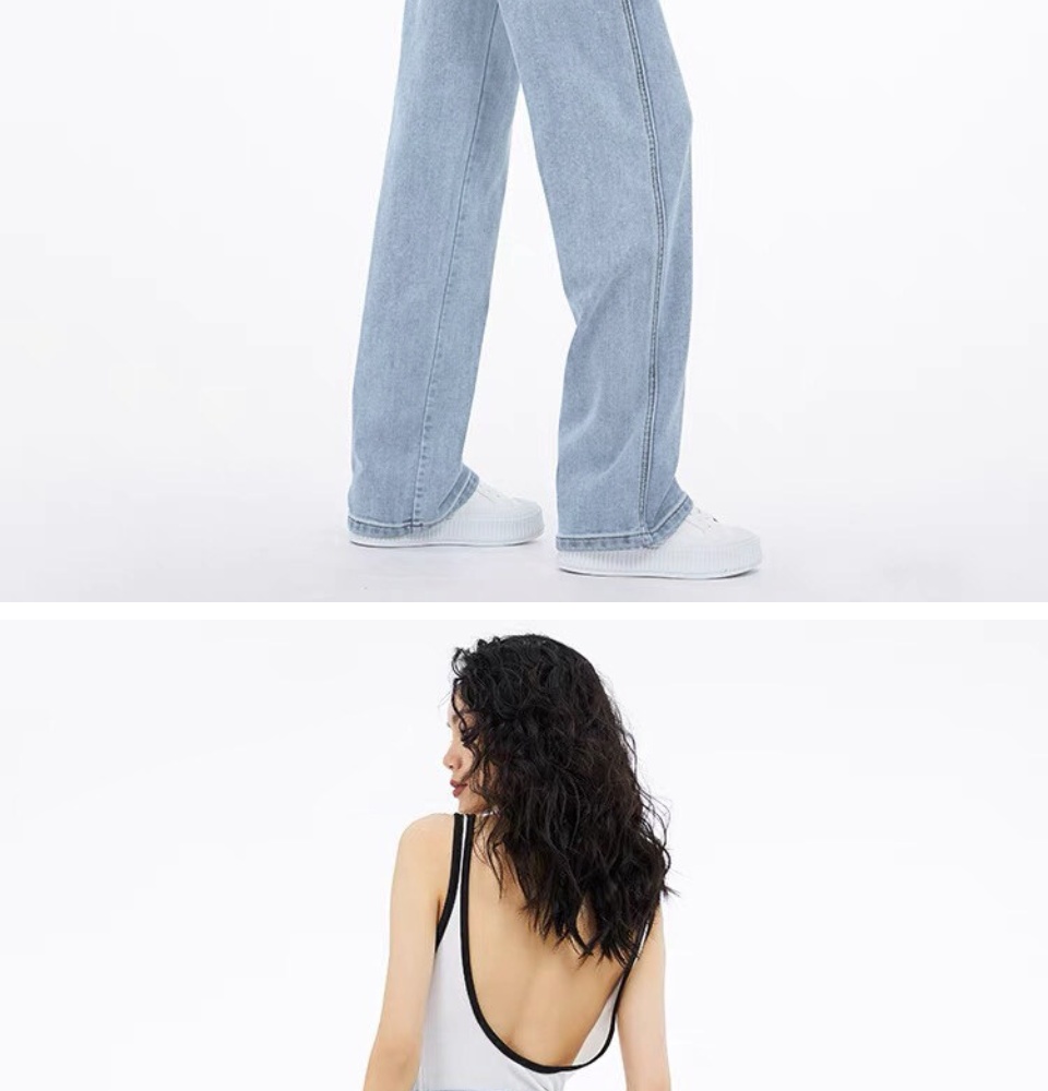 ภาพประกอบของ Jean Girl กางเกงยีนส์สตรีเอวสูง Slimming ขากว้างกางเกงขากว Hipper Denim ยีนส์ขาม้าเอวสูง ยีนขาม้า ยีนส์ผู้หญิงสินค้าใหม่เวอร์ชั่นเกาหลีเอวสูงหลวมfashion