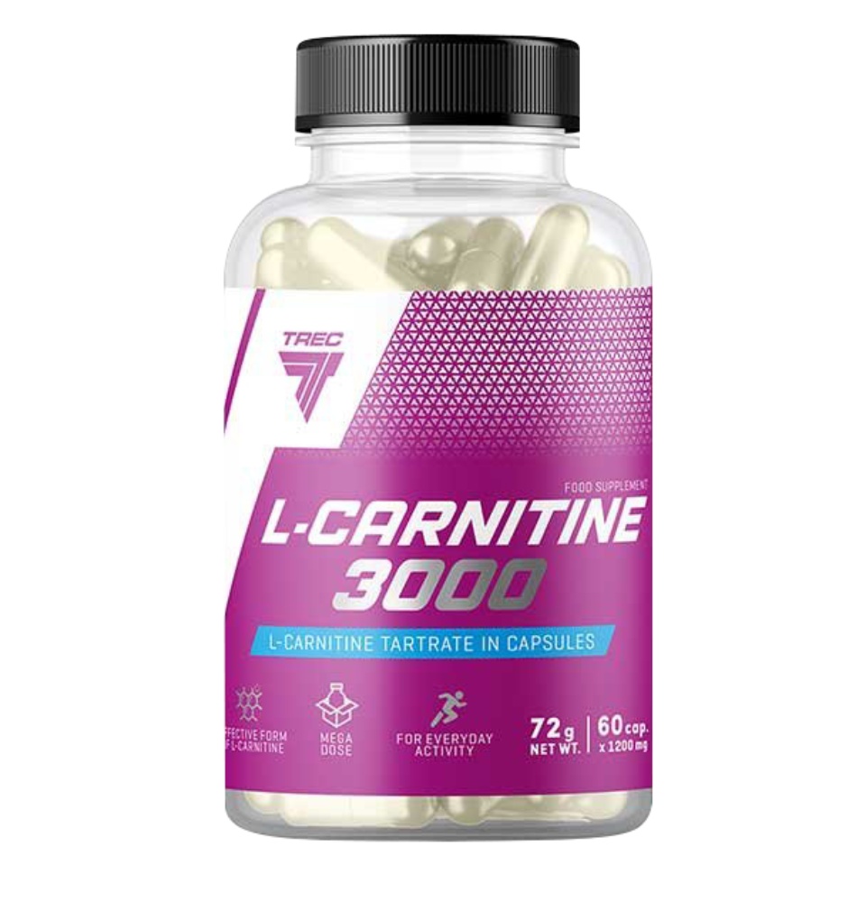 เกี่ยวกับ TREC NUTRITION L-CARNITINE 3000 สุดยอดแอลคานีทีน กระตุ้นการเผาผลาญไขมัน และ เสริมสร้างมวลกล้ามเนื้อ