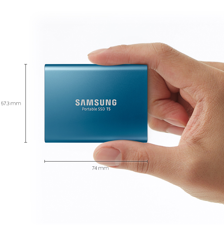ภาพประกอบคำอธิบาย Samsung 1TB T5 Portable SSD USB3.1 with OTG