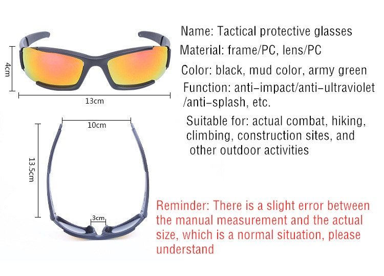 รูปภาพของ JL แว่นตา / รุ่นแว่นตาป้องกันการระเบิดกองทัพแฟน CS แว่นตากันกระสุนแว่นตายุทธวิธีแว่นตาขี่โพลาไรซ์