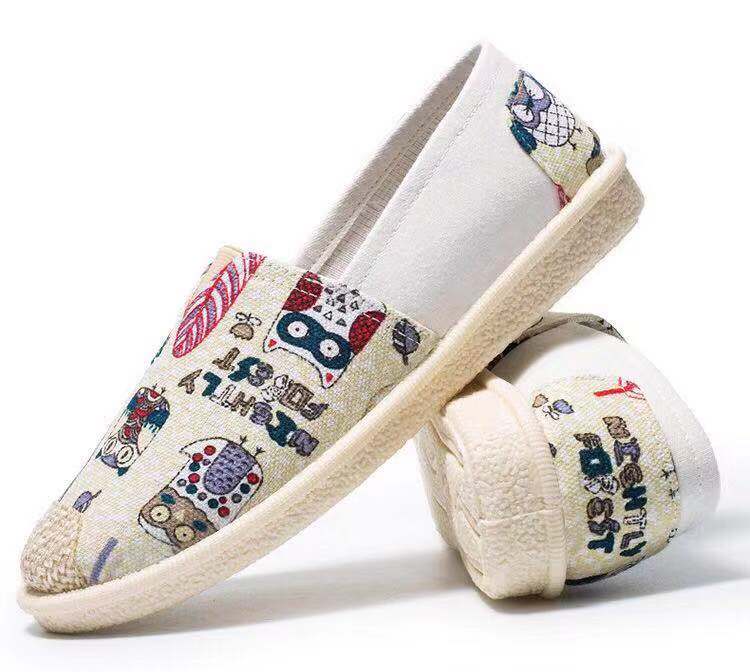 รายละเอียดเพิ่มเติมเกี่ยวกับ kak shop รองเท้า รองเท้าทรงสลิปออน รองเท้าหุ้มส้น รองเท้าแฟชั่นผู้หญิง ลายนกฮูก สุดน่ารัก รุ่นMAO9