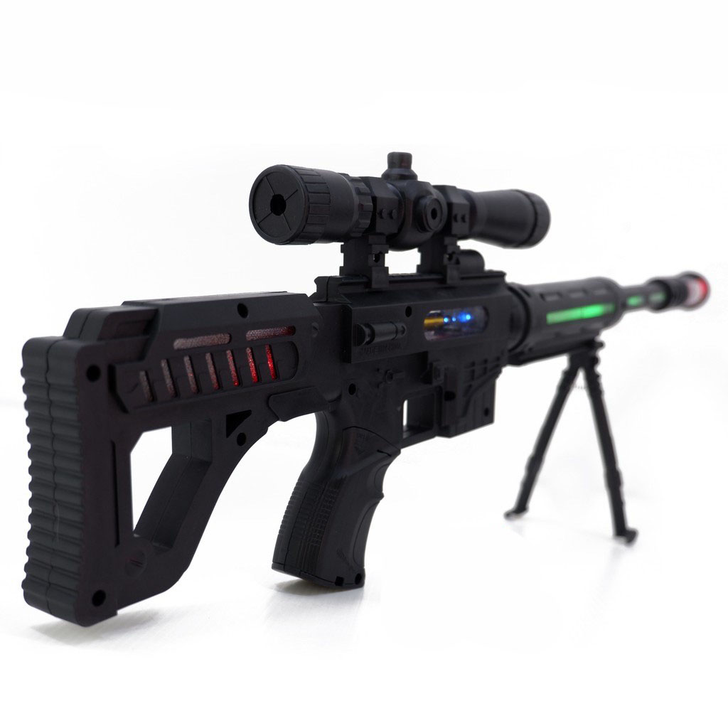 มุมมองเพิ่มเติมเกี่ยวกับ ปืนของเล่น sniper rifle มีเสียง มีไฟ มีเลเซอร์ ปืนเด็ก ปืนยิงไฟ ปืนยาวเด็กเล่น ปืนของเล่นยาว ของเล่นเด็ก Toys สร้างเสริมพัฒนาการเด็ก ของเล่น