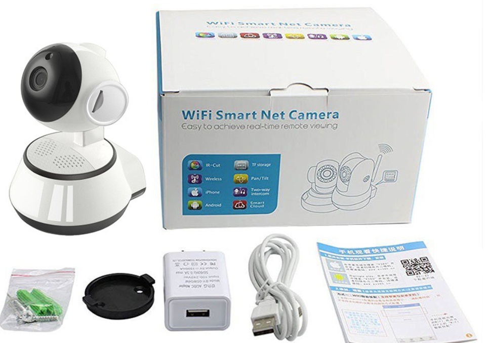 รูปภาพเพิ่มเติมของ 【ไม่จำเป็นต้องเชื่อมต่อ wifi！！】Baby Monitor 1080P Mini Wifi IP Camera with Memory Card Nightvision Two Way Audio Motion Detection Remote Access Pan/Tilt Camera V380