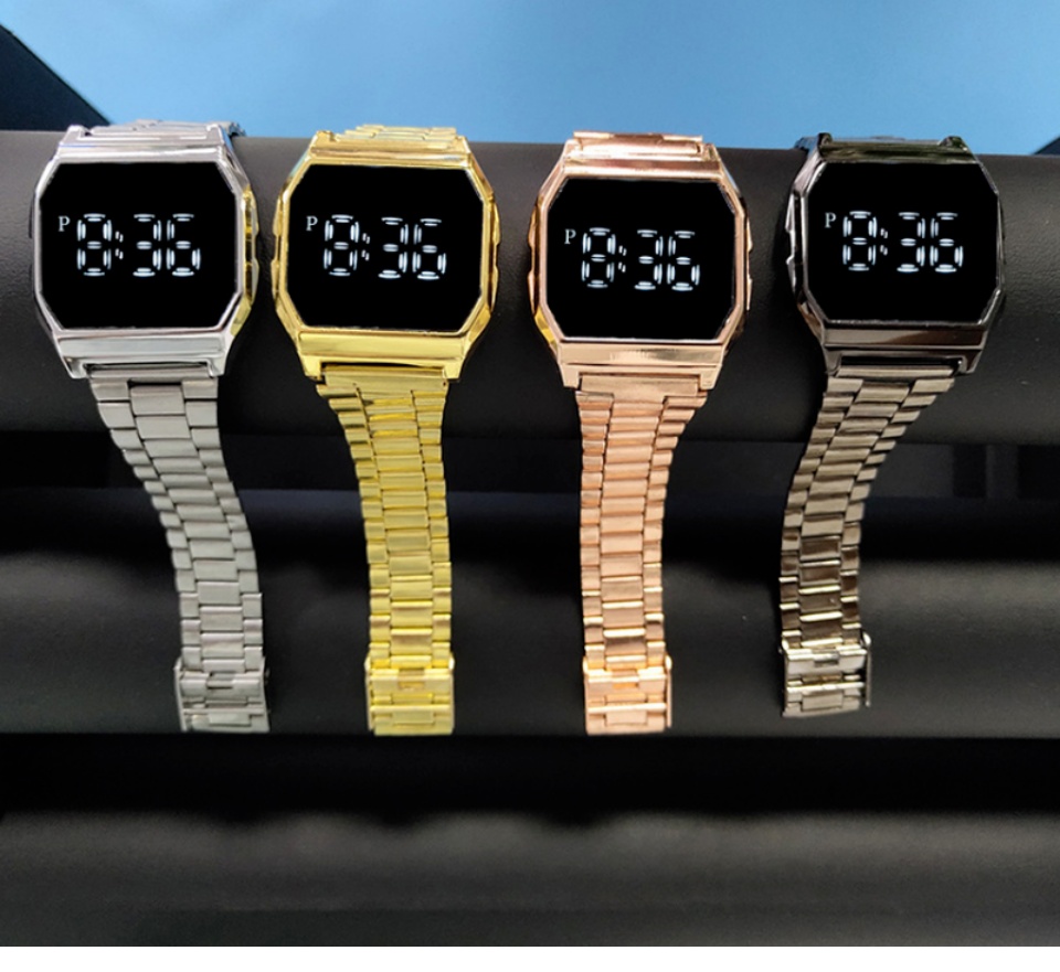 ข้อมูลเกี่ยวกับ Riches Mall RW238 นาฬิกาข้อมือผู้หญิง นาฬิกา แฟชั่น นาฬิกาผู้ชาย นาฬิกาข้อมือ นาฬิกาดิจิตอล LED Watch สายสแตนเลส พร้อมส่ง