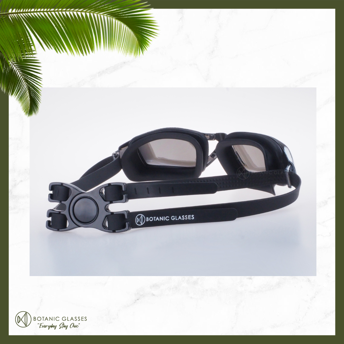 ภาพที่ให้รายละเอียดเกี่ยวกับ แว่นกันน้ำ สายตาสั้น 150 ถึง 800 แว่นว่ายน้ำ ของแท้ Botanic Glasses กัน UV 99% แว่นตาว่ายน้ำ Free กล่องแว่น