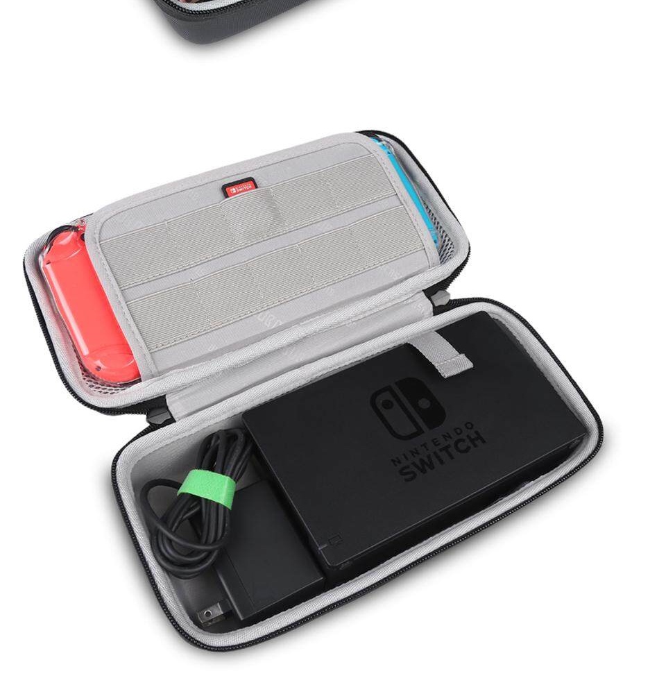 ข้อมูลประกอบของ BUBM Switch-J กระเป๋าฮาร์ดเคสสำหรับเก็บเครื่อง Nintendo Switch, Switch OLED เเละ dock set กันน้ำกันกระเเทก