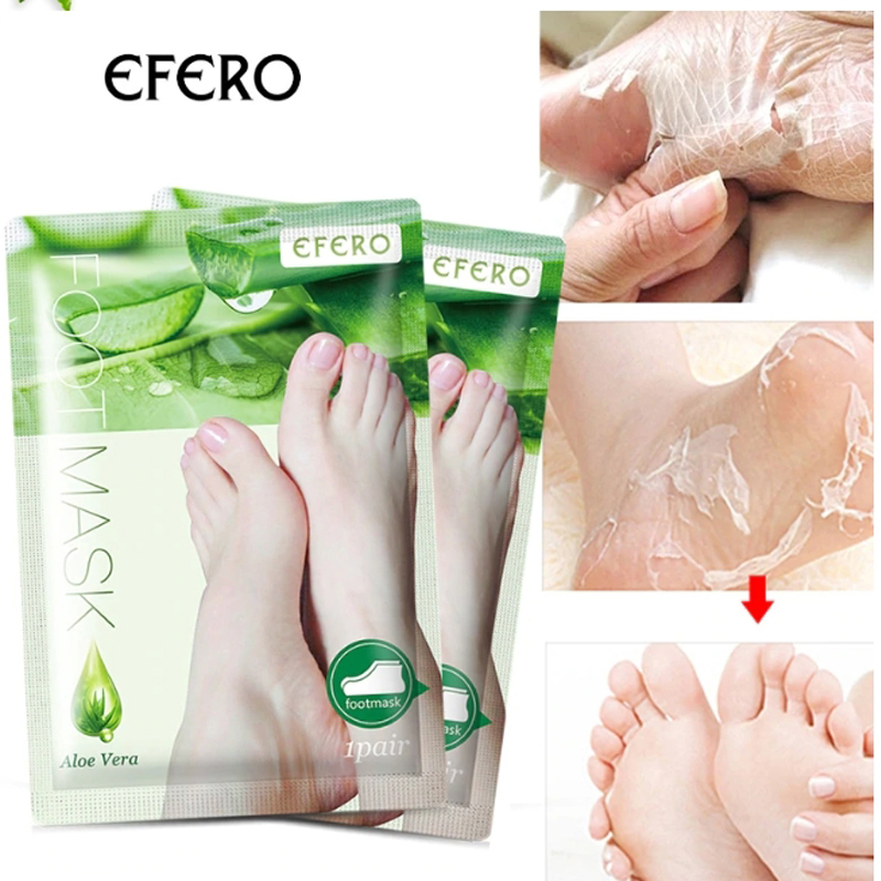 เกี่ยวกับ มาร์คเท้า มาส์กเท้า มาร์คลอกเท้า มาร์คเท้าเนียน ถุงมาร์คเท้า สูตรAloe vera แก้เท้าแตก เท้าด้าน EFERO Exfoliating Foot Mask By Selectshopping