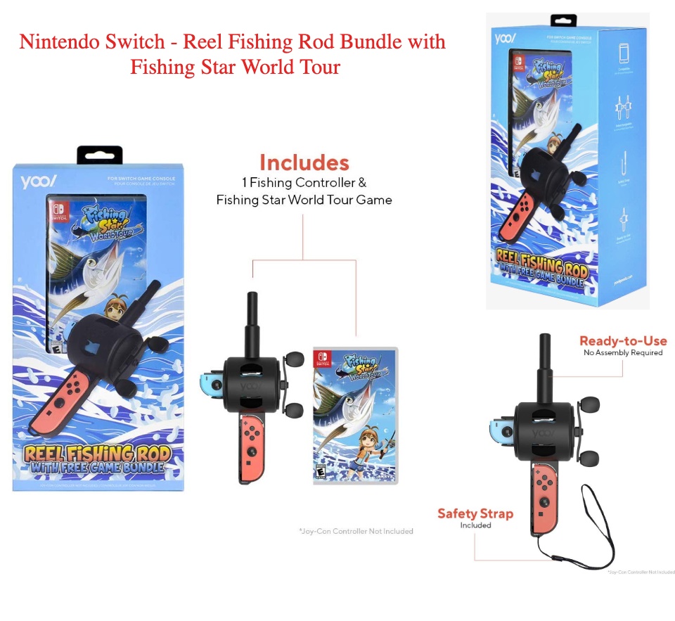 Fishing Star: World Tour w/ YOOL Reel Fishing Rod - Nintendo Switch
