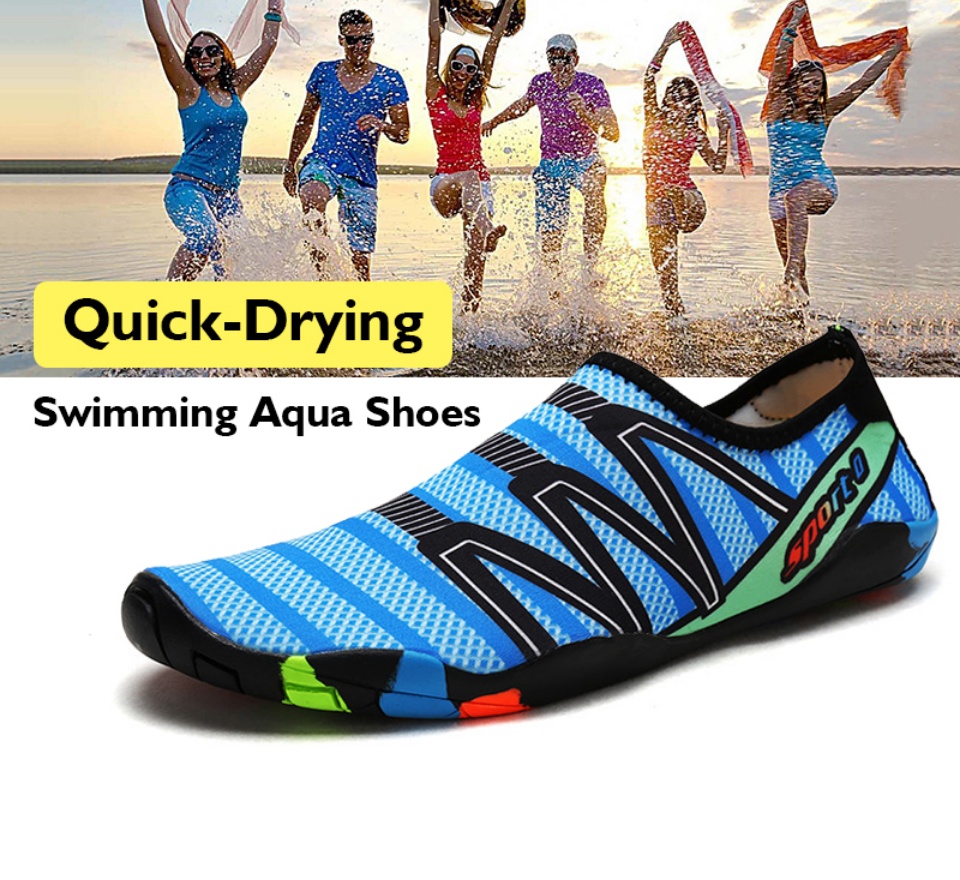 ภาพประกอบคำอธิบาย รองเท้าเดินทะเล รองเท้าเดินชายหาด รองเท้าดำน้ำ รองเท้าวิ่งชายหาด รองเท้าว่ายน้ำ น้ำหนักเบา ลุยน้ำได้สบาย แห้งเร็ว จำนวน 1 คู่ แท้ 100% diving shoes snorkeling shoes ใส่นุ่มวิ่งสบาย SP162