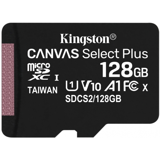 คำอธิบายเพิ่มเติมเกี่ยวกับ Kingston microSD Card 128GB Canvas Select Plus Class 10 UHS-I 100MB/s (SDCS2/128GB) + SD Adapter ประกัน Lifetime Synnex