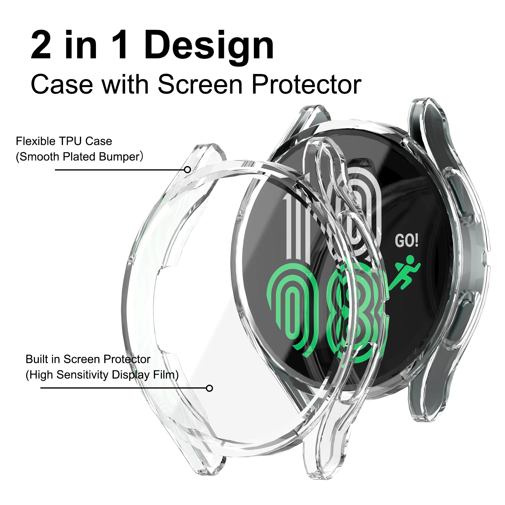 ข้อมูลเกี่ยวกับ เคส Samsung Galaxy Watch 4 40mm 44mm TPU cover protective case