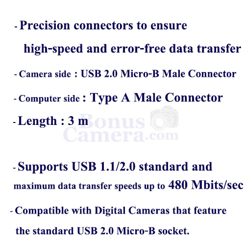 มุมมองเพิ่มเติมเกี่ยวกับ สายยูเอสบี ต่อกล้องแคนนอน EOS 90D,200D II,250D,850D,Kiss X10,Kiss X10i,Rebel SL3,EOS M5,M6,M50,M50 II,M200,Kiss M เข้ากับคอมฯ ใช้แทน Canon IFC-600PCU USB cable