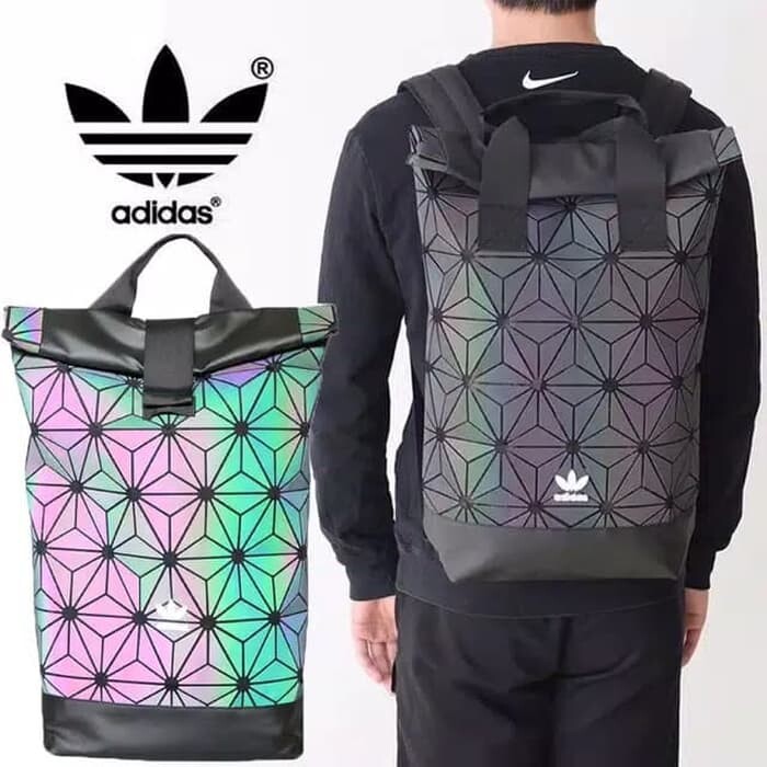 adidas 3d roll top backpack rainbow