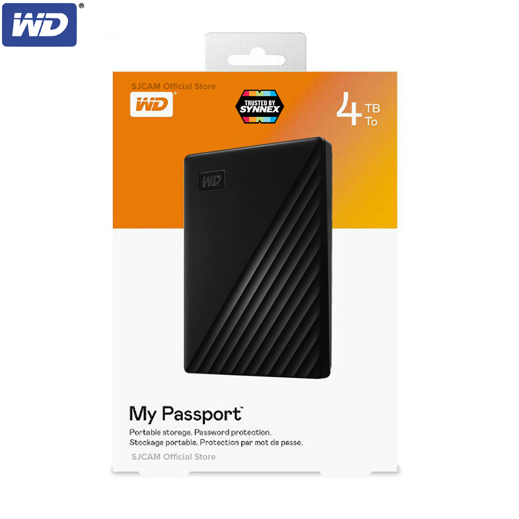 buy wd - my passport for mac 4tb external usb 3.0 portable hard drive - black