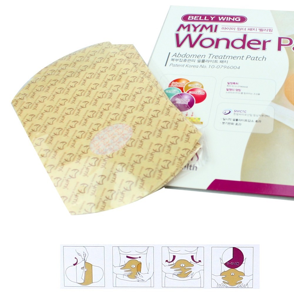 รูปภาพรายละเอียดของ แผ่นแปะลดหน้าท้อง แผ่นแปะลดพุง Mymi Wonder Patch รุ่น WonderPatch-00C-J1