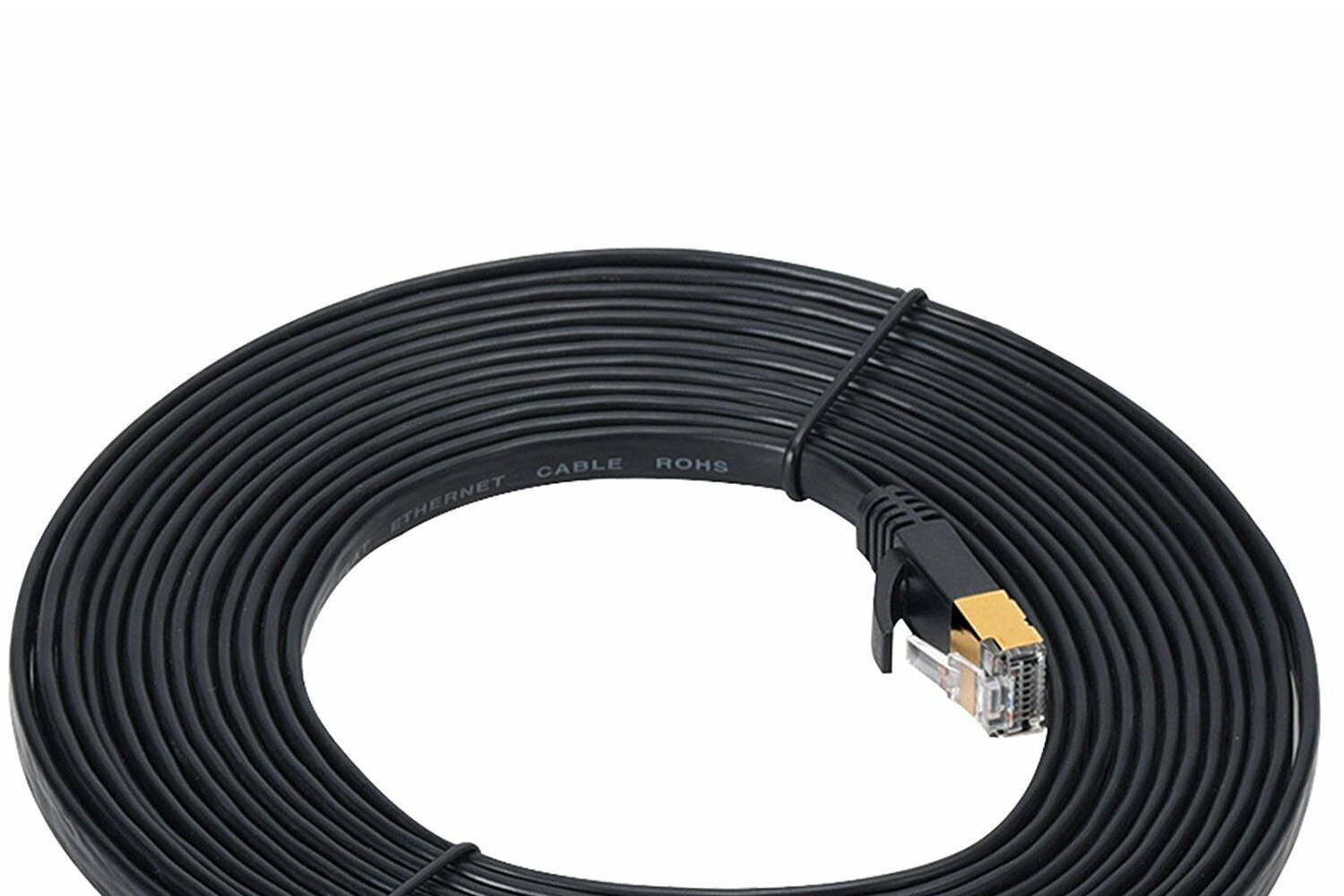 ข้อมูลเกี่ยวกับ สายแลน CAT7 แบบแบน ยาว 2m 5m 10m 15m 20m 30m CAT 7 Ethernet Cable RJ45 cat 7 cable rj 45 Network Cable lan Patch Cord For Router Laptop XBox PC