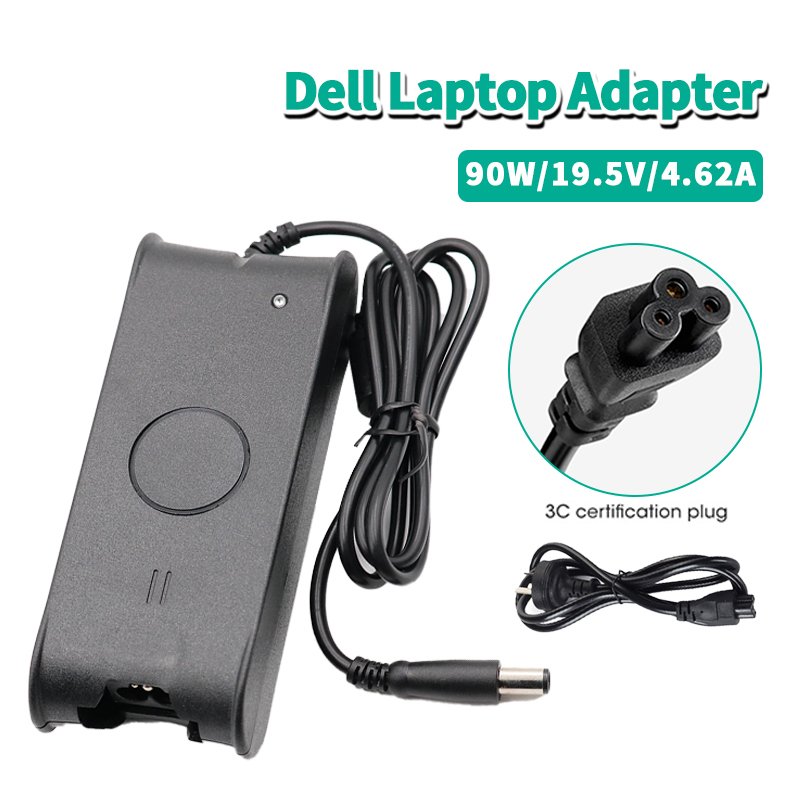 มุมมองเพิ่มเติมของสินค้า Dell Adapterอะแดปเตอ19.5V4.62A หัวขนาด7.4x5.0mmสายชาร์จโน๊ตบุ๊คDell Notebook Adapter Chargerหัวเข็ม (Black)B40