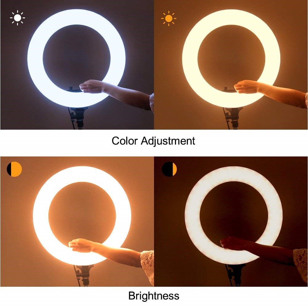 Qcase Led Ring Light 14 Inch 18 Continuous Lighting Kit Qcase Led Ring Light 14 Inch 18