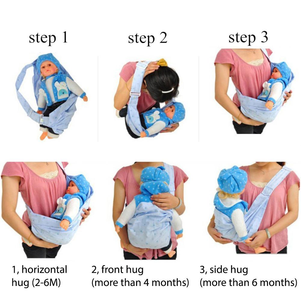 มุมมองเพิ่มเติมเกี่ยวกับ เป้อุ้มเด็ก เป้อุ้มเด็กผ้าฝ้าย กระเป๋าอุ้มเด็ก เป้อุ้มเด็กแรกเกิดNewborn Baby Carrier Sling Carrier Breathableนุ่มระบายอากาศได้ดีMY85